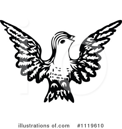 Royalty-Free (RF) Bird Clipart Illustration by Prawny Vintage - Stock Sample #1119610