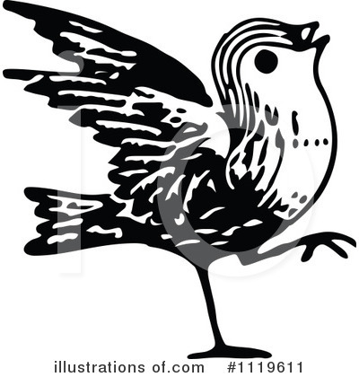 Royalty-Free (RF) Bird Clipart Illustration by Prawny Vintage - Stock Sample #1119611