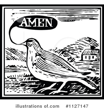Royalty-Free (RF) Bird Clipart Illustration by Prawny Vintage - Stock Sample #1127147
