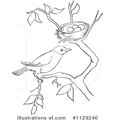 Royalty-Free (RF) Bird Clipart Illustration by Picsburg - Stock Sample #1129240