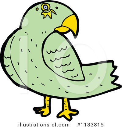 Green Parrot Clipart #1133815 by lineartestpilot