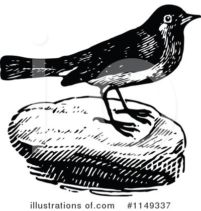 Royalty-Free (RF) Bird Clipart Illustration by Prawny Vintage - Stock Sample #1149337