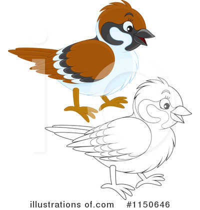 Royalty-Free (RF) Bird Clipart Illustration by Alex Bannykh - Stock Sample #1150646