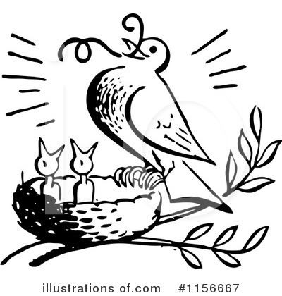 Royalty-Free (RF) Bird Clipart Illustration by BestVector - Stock Sample #1156667