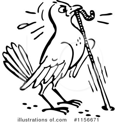 Royalty-Free (RF) Bird Clipart Illustration by BestVector - Stock Sample #1156671