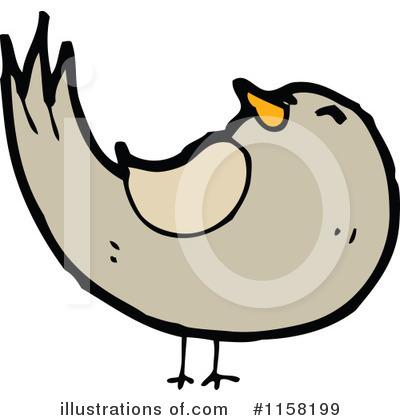 Royalty-Free (RF) Bird Clipart Illustration by lineartestpilot - Stock Sample #1158199