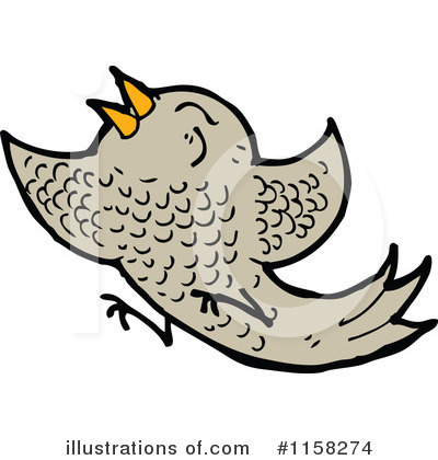 Royalty-Free (RF) Bird Clipart Illustration by lineartestpilot - Stock Sample #1158274