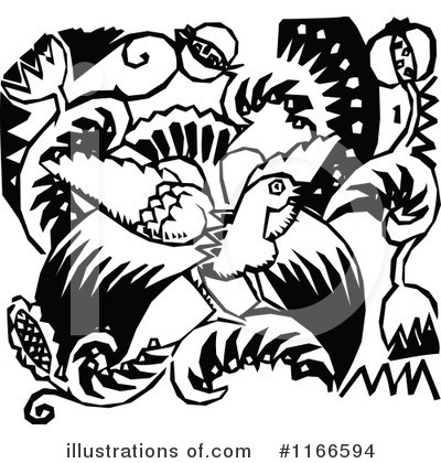 Royalty-Free (RF) Bird Clipart Illustration by Prawny Vintage - Stock Sample #1166594