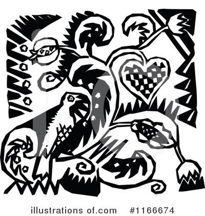 Royalty-Free (RF) Bird Clipart Illustration by Prawny Vintage - Stock Sample #1166674