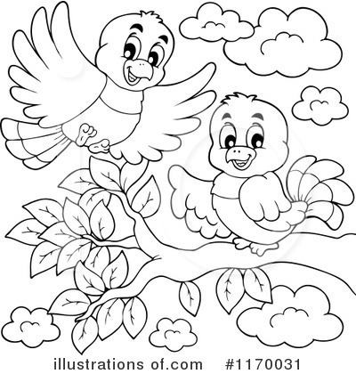 Royalty-Free (RF) Bird Clipart Illustration by visekart - Stock Sample #1170031