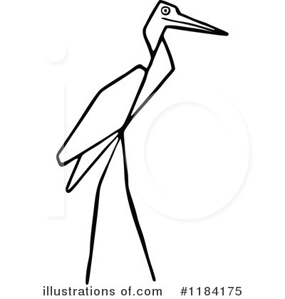 Stork Clipart #1184175 by Prawny Vintage