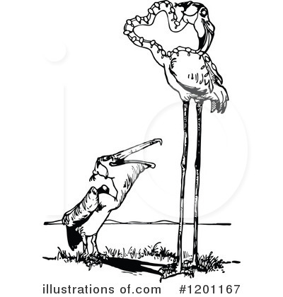 Royalty-Free (RF) Bird Clipart Illustration by Prawny Vintage - Stock Sample #1201167