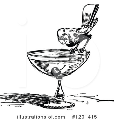 Royalty-Free (RF) Bird Clipart Illustration by Prawny Vintage - Stock Sample #1201415