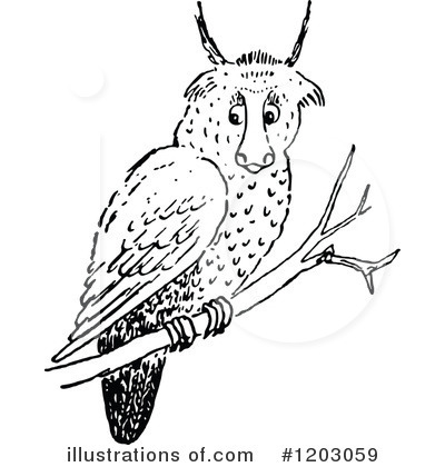 Royalty-Free (RF) Bird Clipart Illustration by Prawny Vintage - Stock Sample #1203059