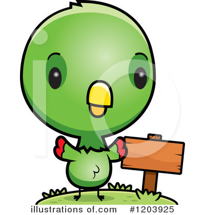 Parrot Clipart #1203925 by Cory Thoman