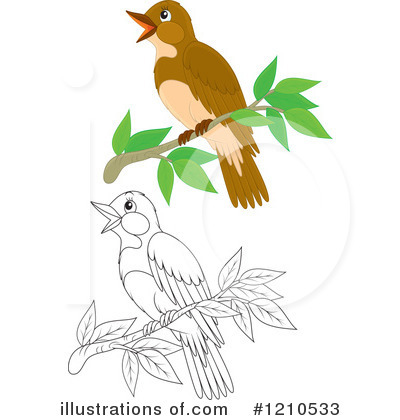Royalty-Free (RF) Bird Clipart Illustration by Alex Bannykh - Stock Sample #1210533