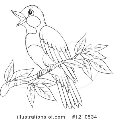 Royalty-Free (RF) Bird Clipart Illustration by Alex Bannykh - Stock Sample #1210534