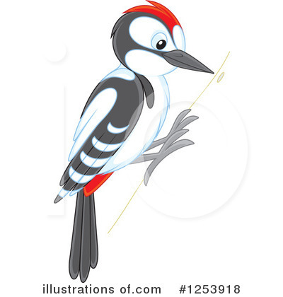 Woodpecker Clipart #1253918 by Alex Bannykh