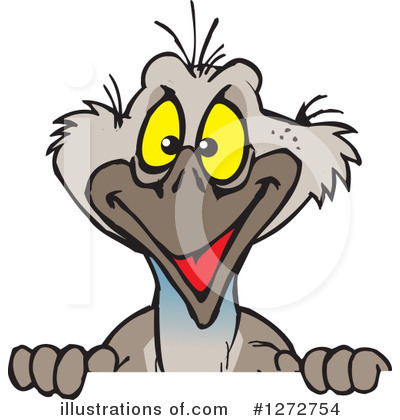 Emu Clipart #1272754 by Dennis Holmes Designs