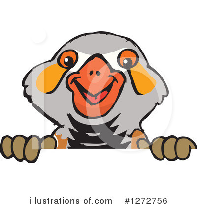 Zebra Finch Clipart #1272756 by Dennis Holmes Designs