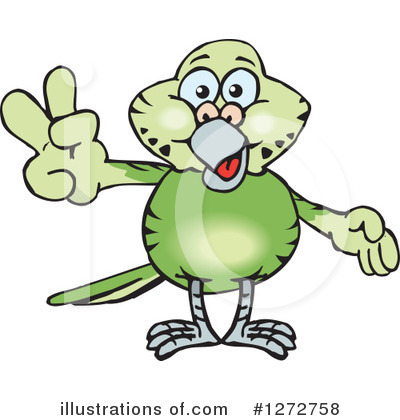 Parakeet Clipart #1272758 by Dennis Holmes Designs