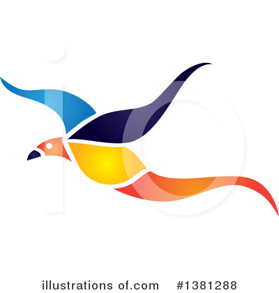 Royalty-Free (RF) Bird Clipart Illustration by ColorMagic - Stock Sample #1381288