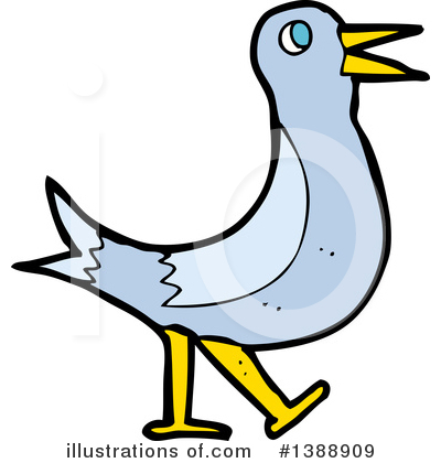 Royalty-Free (RF) Bird Clipart Illustration by lineartestpilot - Stock Sample #1388909