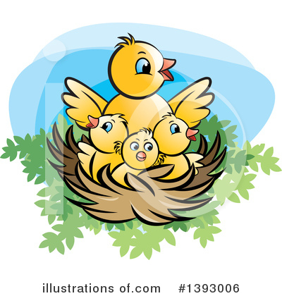 Birds Clipart #1393006 by Lal Perera