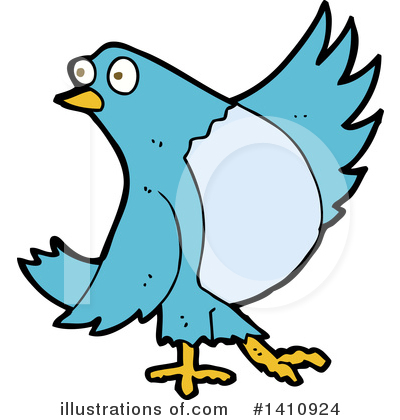 Royalty-Free (RF) Bird Clipart Illustration by lineartestpilot - Stock Sample #1410924