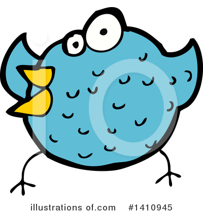 Royalty-Free (RF) Bird Clipart Illustration by lineartestpilot - Stock Sample #1410945