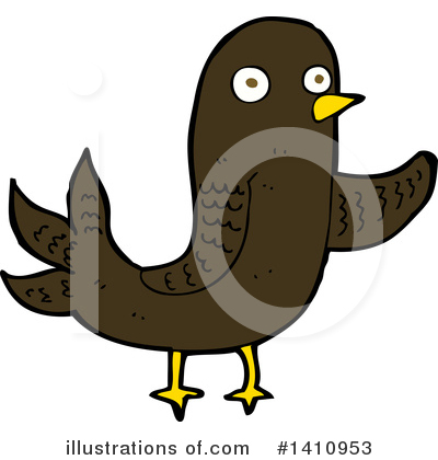 Royalty-Free (RF) Bird Clipart Illustration by lineartestpilot - Stock Sample #1410953