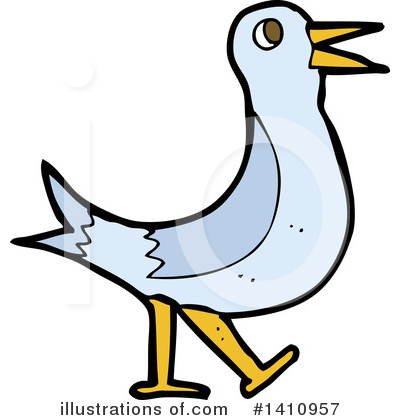 Royalty-Free (RF) Bird Clipart Illustration by lineartestpilot - Stock Sample #1410957