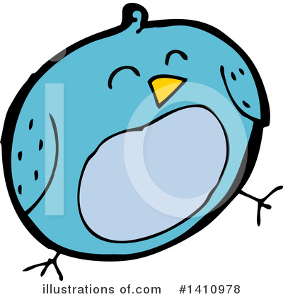 Royalty-Free (RF) Bird Clipart Illustration by lineartestpilot - Stock Sample #1410978