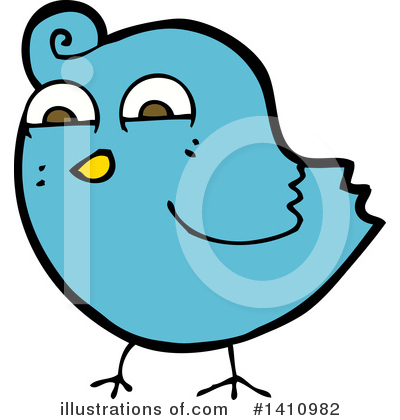 Royalty-Free (RF) Bird Clipart Illustration by lineartestpilot - Stock Sample #1410982