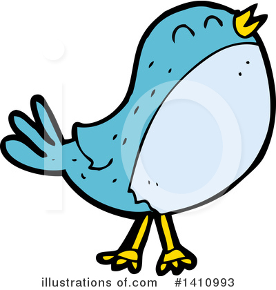 Royalty-Free (RF) Bird Clipart Illustration by lineartestpilot - Stock Sample #1410993