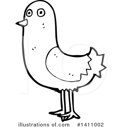 Royalty-Free (RF) Bird Clipart Illustration by lineartestpilot - Stock Sample #1411002