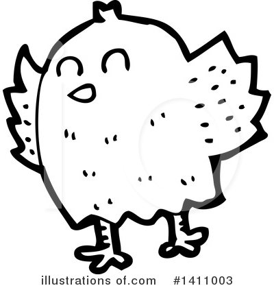 Royalty-Free (RF) Bird Clipart Illustration by lineartestpilot - Stock Sample #1411003
