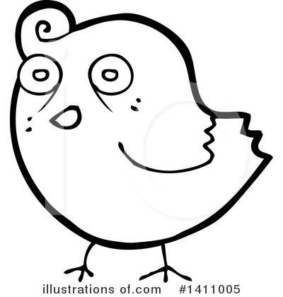 Royalty-Free (RF) Bird Clipart Illustration by lineartestpilot - Stock Sample #1411005