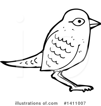 Royalty-Free (RF) Bird Clipart Illustration by lineartestpilot - Stock Sample #1411007
