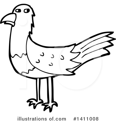 Royalty-Free (RF) Bird Clipart Illustration by lineartestpilot - Stock Sample #1411008