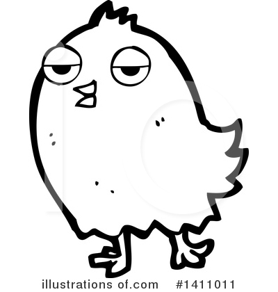 Royalty-Free (RF) Bird Clipart Illustration by lineartestpilot - Stock Sample #1411011