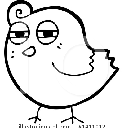 Royalty-Free (RF) Bird Clipart Illustration by lineartestpilot - Stock Sample #1411012