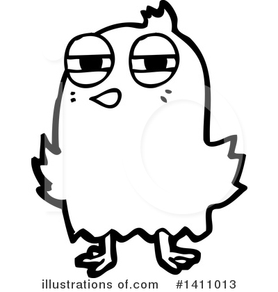 Royalty-Free (RF) Bird Clipart Illustration by lineartestpilot - Stock Sample #1411013