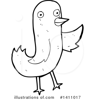 Royalty-Free (RF) Bird Clipart Illustration by lineartestpilot - Stock Sample #1411017