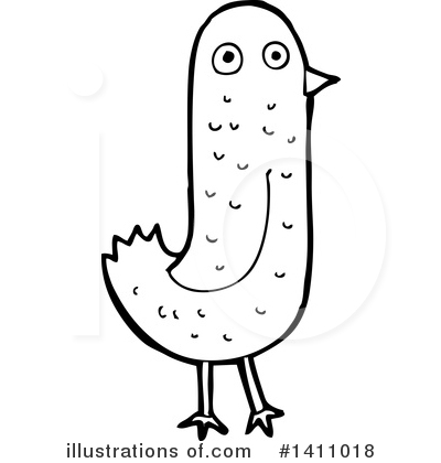 Royalty-Free (RF) Bird Clipart Illustration by lineartestpilot - Stock Sample #1411018