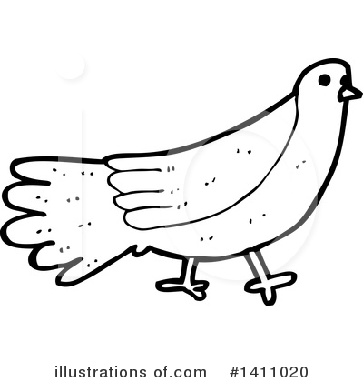 Royalty-Free (RF) Bird Clipart Illustration by lineartestpilot - Stock Sample #1411020