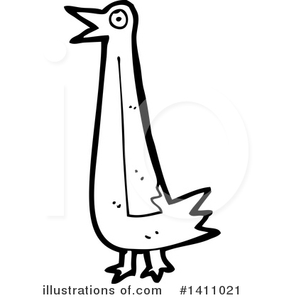 Royalty-Free (RF) Bird Clipart Illustration by lineartestpilot - Stock Sample #1411021