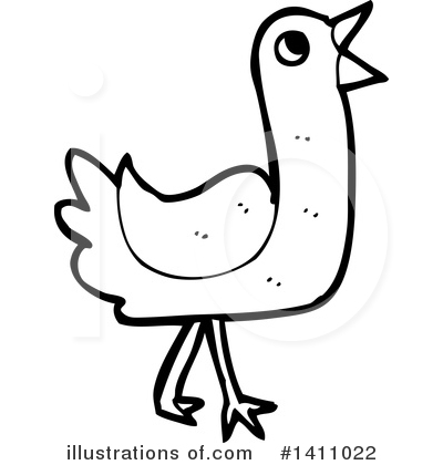 Royalty-Free (RF) Bird Clipart Illustration by lineartestpilot - Stock Sample #1411022