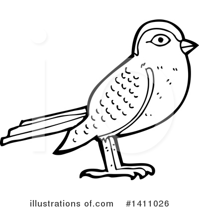 Royalty-Free (RF) Bird Clipart Illustration by lineartestpilot - Stock Sample #1411026