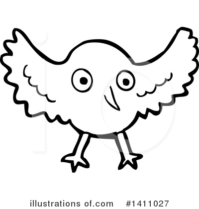 Royalty-Free (RF) Bird Clipart Illustration by lineartestpilot - Stock Sample #1411027